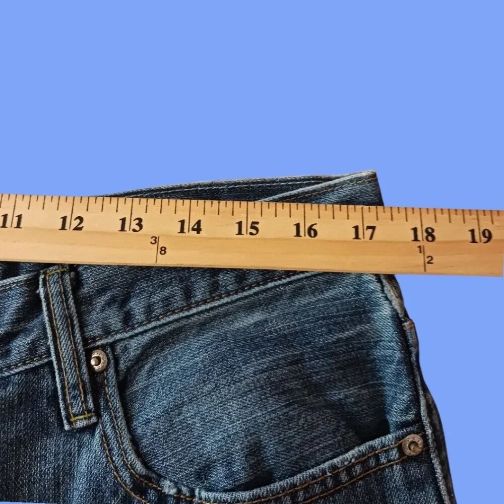 Gap Mens 1969 Straight Fit Denim Jeans Medium Wash Cotton Casual Wear Size 36/34 - Picture 11 of 16